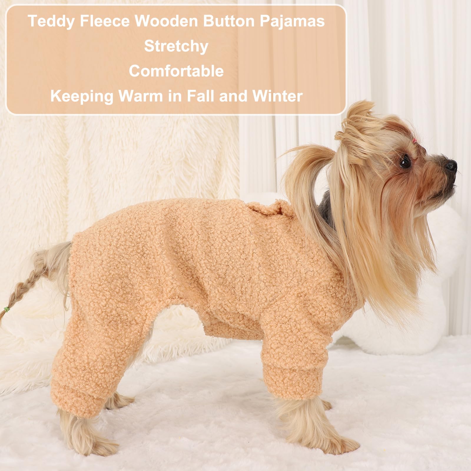 Dog Pajamas Small Sized Dog Boy Girl Small Dog Sweater Dog Clothes Fleece Puppy Clothes Jammies Dog Pjs Chihuahua Fall Winter Wa
